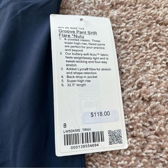 Lululemon Groove Pant SHR Flare - True Navy - Picture 5 of 7
